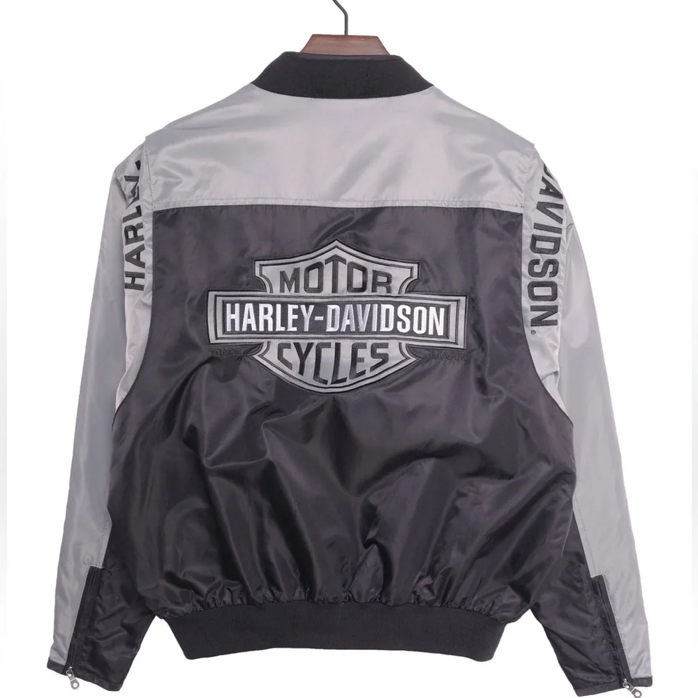 Harley-Davidson Vintage Two-Tone Bomber Jacket - Picture 3 of 8